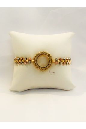 دستبند جواهر طلائی زنانه کد 138299914