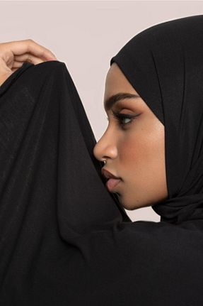 شال مشکی زنانه پنبه ای Genel Markalar - کد 138665506