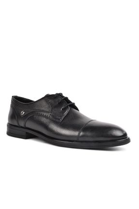 کفش کلاسیک مشکی مردانه چرم خالص Pierre Cardin - کد 124522191