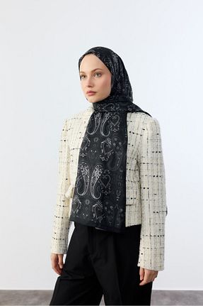 شال مشکی زنانه پنبه پلی استر MİRSOY SCARF - کد 895612291