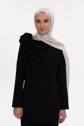 شال سرمه ای زنانه پنبه پلی استر MİRSOY SCARF - کد 888661120