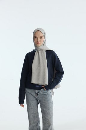 شال طوسی زنانه پنبه پلی استر MİRSOY SCARF - کد 888961254