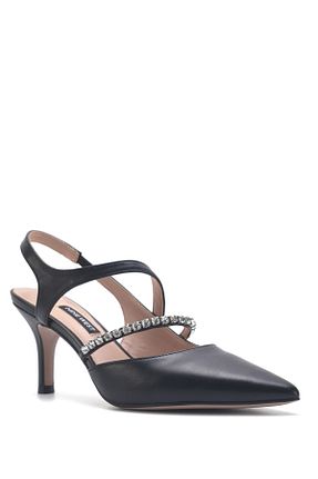 کفش پاشنه بلند کلاسیک مشکی زنانه چرم مصنوعی Nine West - کد 749041758