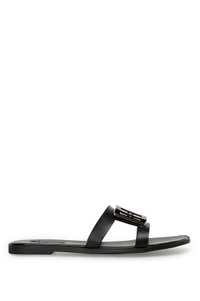 دمپائی مشکی زنانه چرم مصنوعی Nine West - کد 675396957