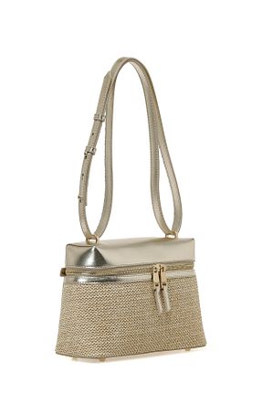 کیف دوشی صورتی زنانه حصیر Nine West - کد 904263098