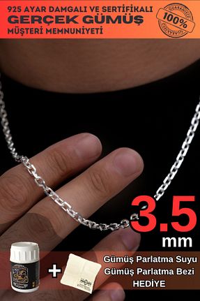 گردنبند نقره مردانه 925 عیار OSMANLI GÜMÜŞ - کد 116639748