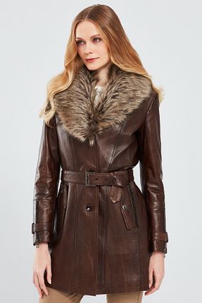 کت قهوه ای زنانه رگولار Derimod - کد 49855427