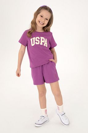شلوارک و برمودا بنفش بچه گانه Straight U.S. Polo Assn. - کد 930896220