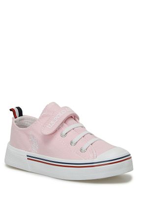 کفش اسنیکر صورتی بچه گانه بند دار U.S. Polo Assn. - کد 747172357
