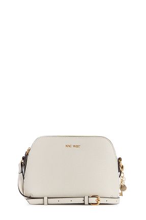 کیف دوشی سفید زنانه چرم مصنوعی Nine West - کد 904263056