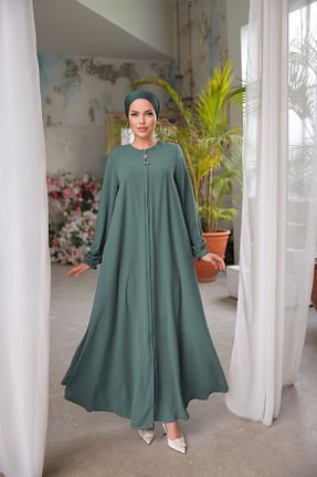 کلاه و ابایا خاکی زنانه پنبه ای Nissra - کد 771419592