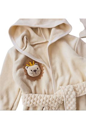 حوله پالتوئی نوزاد و کودک بژ بچه گانه پنبه ای BYS BABY FASHION - کد 942210050