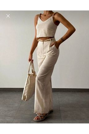 ست بالاتنه و پائین تنه صورتی زنانه بافتنی Oyer Moda - کد 857559237