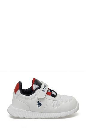 کفش اسنیکر سفید بچه گانه چسبی U.S. Polo Assn. - کد 829945354