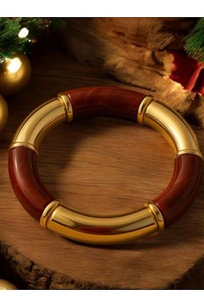 دستبند استیل (فولاد) طلائی زنانه استیل (فولاد) Merand - کد 901440021