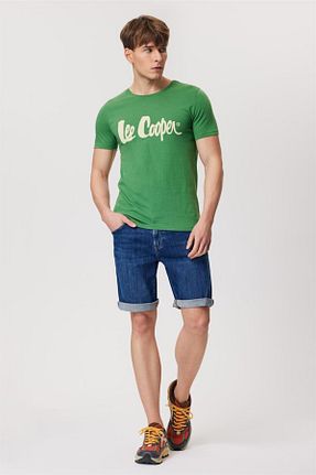 شلوارک و برمودا سرمه ای مردانه Straight Lee Cooper - کد 700386146