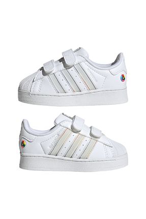 کفش اسنیکر سفید بچه گانه پارچه ای adidas - کد 900169281