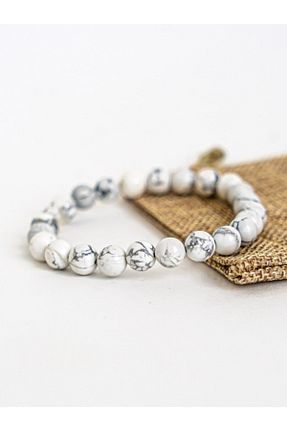 دستبند جواهر سفید زنانه سنگ طبیعی Padore Accessory - کد 262517928