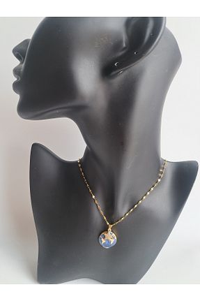 گردنبند جواهر آبی زنانه استیل ضد زنگ BHR AKSESUAR - کد 934910480