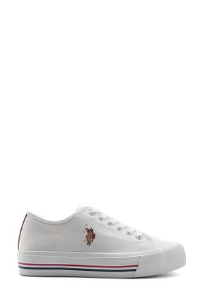 کفش اسنیکر سفید زنانه بند دار U.S. Polo Assn. - کد 932076919