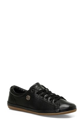 کفش اسنیکر مشکی زنانه چرم اصل U.S. Polo Assn. - کد 924400198