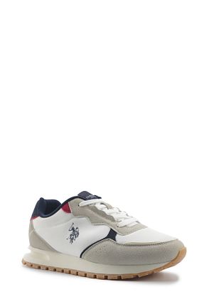 کفش اسنیکر سفید مردانه بند دار U.S. Polo Assn. - کد 922904655