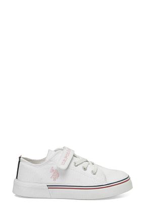 کفش اسنیکر سفید بچه گانه بند دار U.S. Polo Assn. - کد 942483223