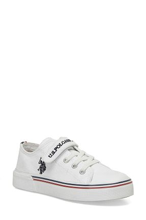 کفش اسنیکر سفید بچه گانه بند دار U.S. Polo Assn. - کد 942483222
