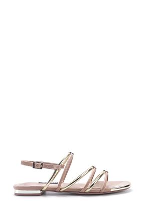 صندل بژ زنانه پاشنه تخت Nine West - کد 931092783