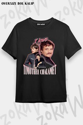 تیشرت مشکی زنانه گشاد ZOKAWEAR - کد 810392014