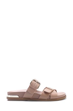 دمپائی بژ زنانه چرم مصنوعی Nine West - کد 894018110