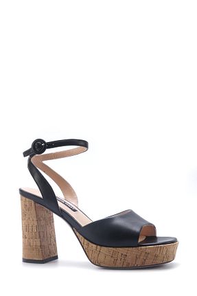 صندل مشکی زنانه پاشنه ضخیم Nine West - کد 899657889
