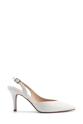 کفش پاشنه بلند کلاسیک بژ زنانه چرم مصنوعی Nine West - کد 899657963