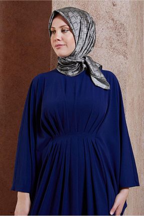 روسری طوسی پلی استر Alvina - کد 835784691