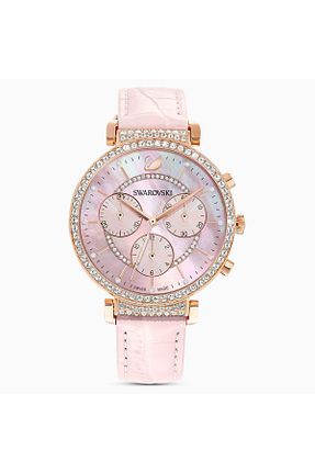 ساعت مچی صورتی زنانه 36-40 میلی متر Swarovski - کد 94642652