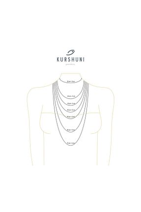 گردنبند نقره طلائی زنانه 925 عیار KURSHUNI - کد 94519450