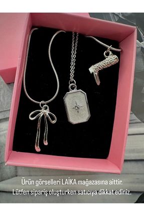 گردنبند استیل ( فولاد ) زرد زنانه استیل (فولاد) LAİKA - کد 896877482