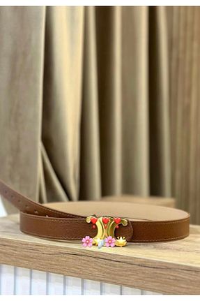 کمربند قهوه ای زنانه چرم مصنوعی MUJGANERDOGANDESIGN - کد 893398849