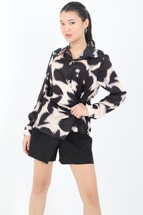 بلوز مشکی زنانه طرح دار YORSSTYLE - کد 870408935