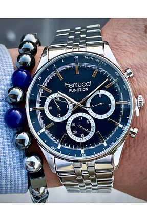ساعت مچی سبز مردانه 41-46 میلی متر Ferrucci - کد 835249615