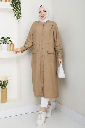 کلاه و ابایا نارنجی زنانه پنبه ای Pamuk Butik - کد 935878284