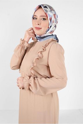 روسری سرمه ای پلی استر Alvina - کد 817772072