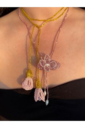 گردنبند جواهر زرد زنانه منجق Glowelier - کد 942781028