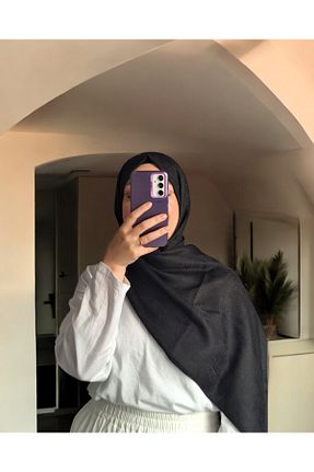 شال مشکی زنانه پنبه ای Lavena scarfs - کد 933353308