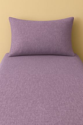 ست ملحفه تکنفره بنفش کش دار Home - کد 940288023