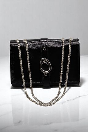 کیف دوشی مشکی زنانه چرم مصنوعی HFKY - کد 931818291