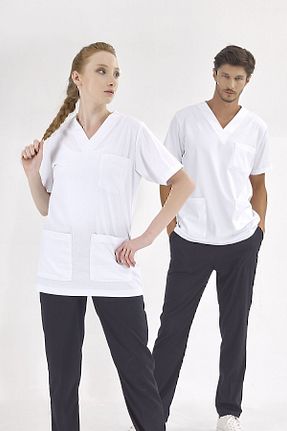 لباس کار سفید ÇİZGİ MEDİKAL - کد 761291540