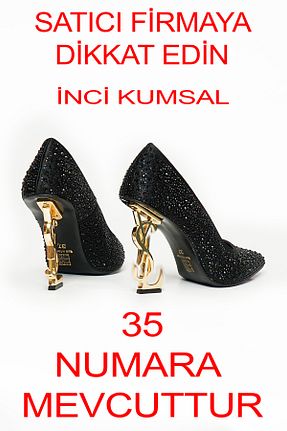 کفش مجلسی مشکی زنانه چرم لاکی KUMSALDA İNCİ - کد 898514561