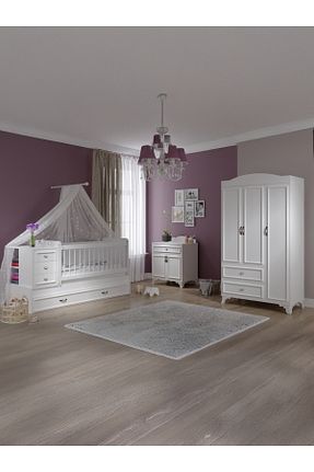 ست اتاق کودک سفید MDF Baby Darling - کد 37839840
