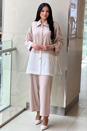 ست بالاتنه و پائین تنه رنگی زنانه بافتنی Ghisa - کد 939986514